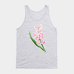 Pink Hyacinth - Botanical Illustration Tank Top